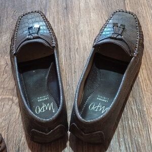 Impo Bronze Crocs Casual Leather Lined Comfortable Shoes For Women